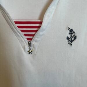 Allison Lane XL Sailing Theme Red White and Blue Stars patriotic Stars